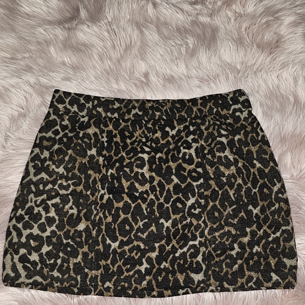 Forever 21 Animal Print Mini Skirt